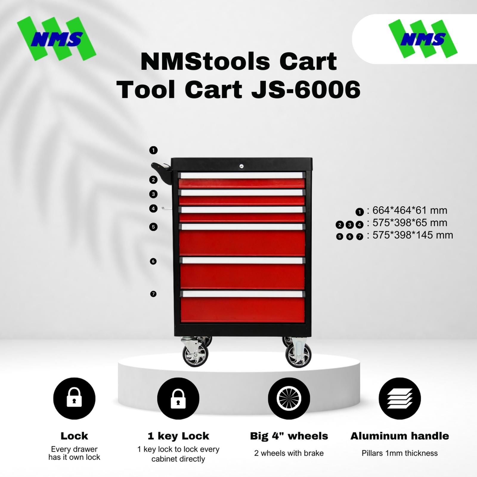 NMS Tool Cart JS-6006