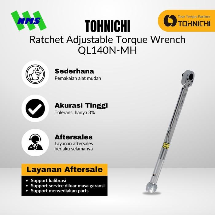 TOHNICHI Torque Wrench QL140N-MH - Gambar 2