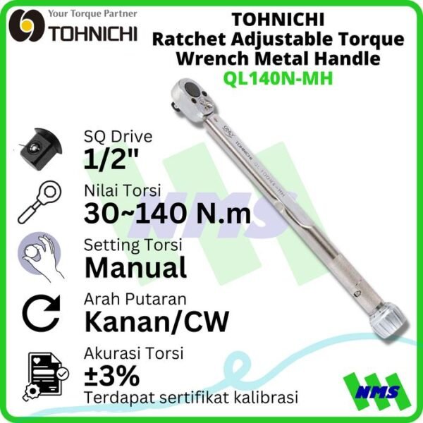 TOHNICHI TONICHI QL-MH Type Torque Wrench Preset Torque Wrench Torque TOHNICHI TONICHI QL-MH Type Torque Wrench Preset Torque Wrench Torque