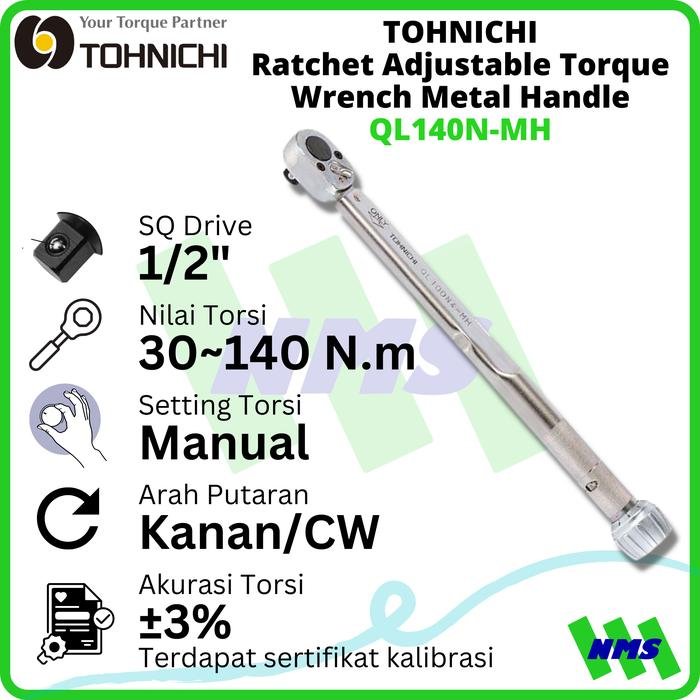 TOHNICHI Torque Wrench QL140N-MH - Gambar 5