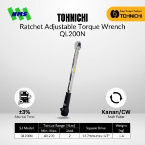 TOHNICHI Torque Wrench QL200N 1/2"