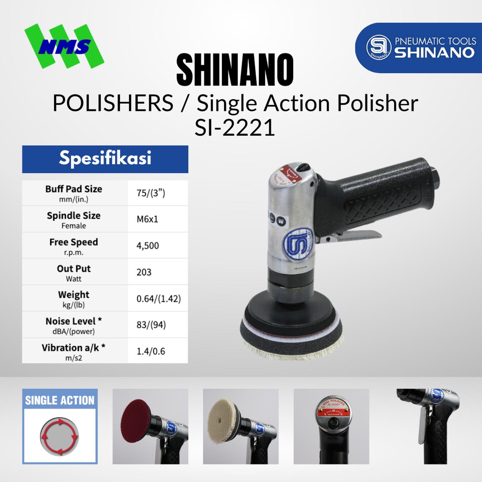 SHINANO SI-2221 Single Action Polisher