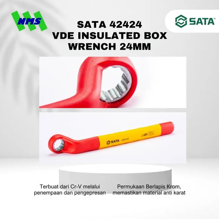 SATA VDE insulated box wrench 24mm - Gambar 2