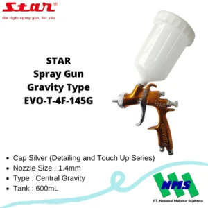 STAR Spray Gun Gravity Type EVO-T-4F-145G