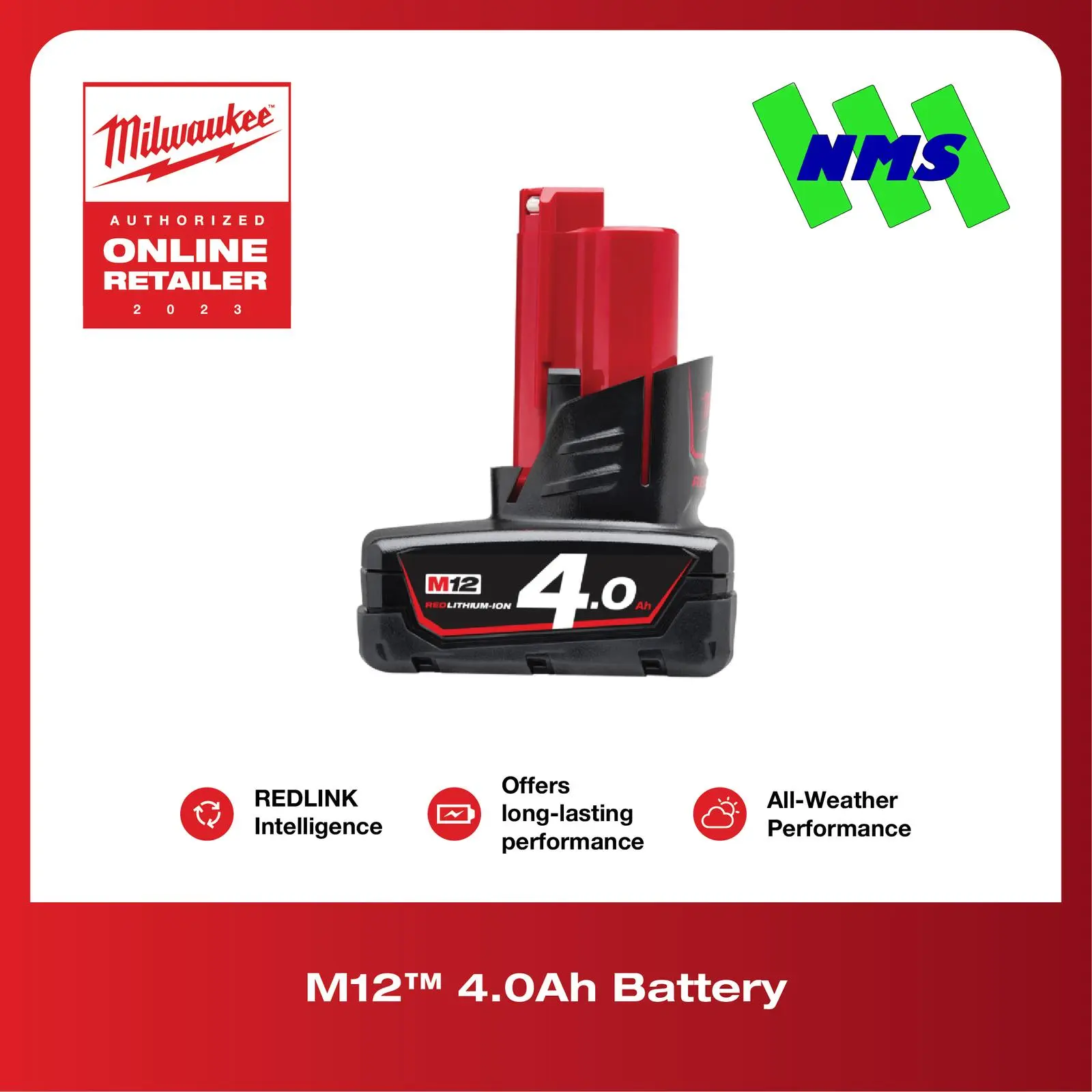 Milwaukee M12 B4 4.0Ah