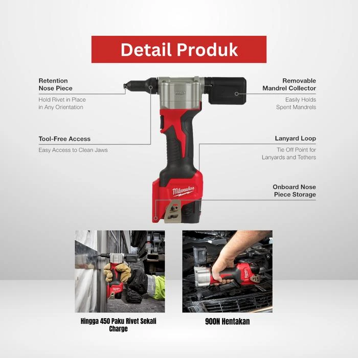 Milwaukee M12 BPRT-0C - Gambar 2