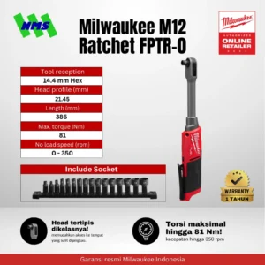 Milwaukee M12 Ratchet FPTR-0