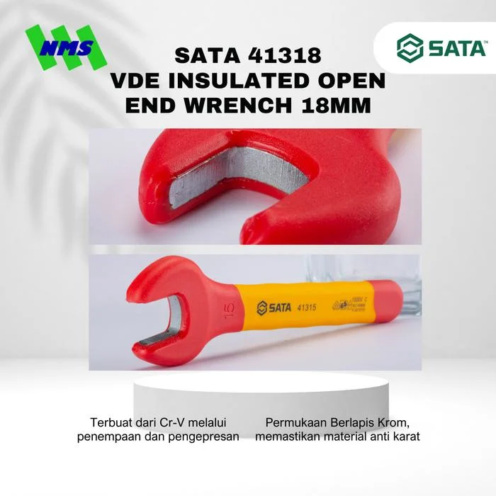SATA VDE Insulated Open End Wrench 18mm - Gambar 2