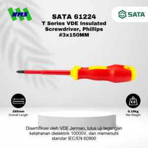 SATA VDE Insulated Screwdriver(+)#3x150MM