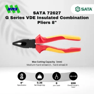 SATA VDE Combination Pliers 8" Inci 200mm