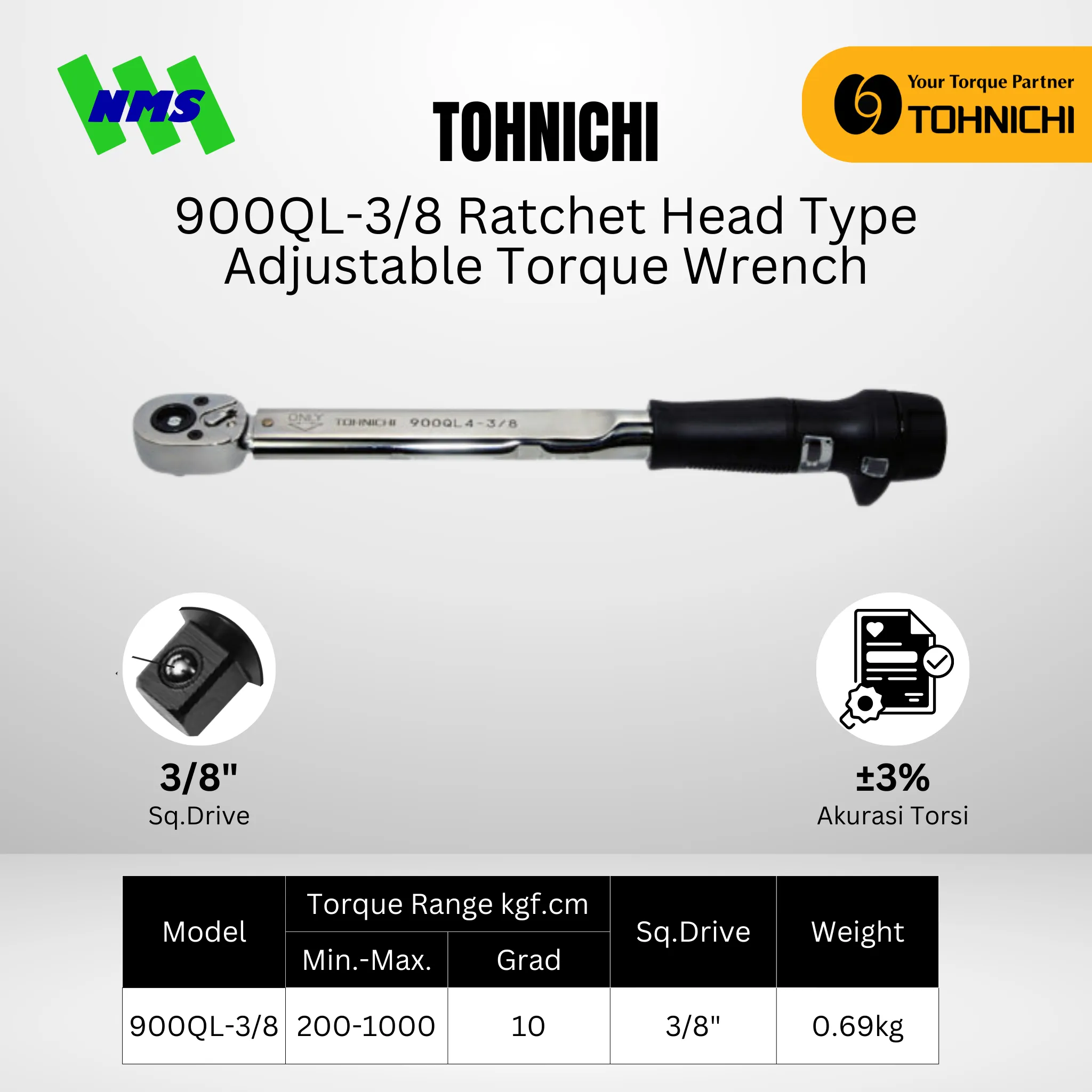 TOHNICHI Torque Wench 900QL