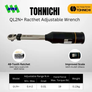TOHNICHI QL2N+ Racthet Adjustable Wrench