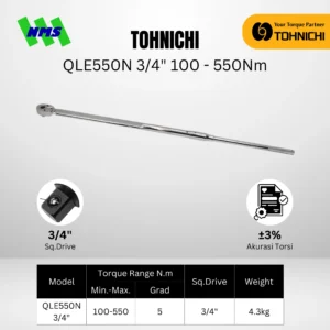 TOHNICHI Torque Wrench QLE550N