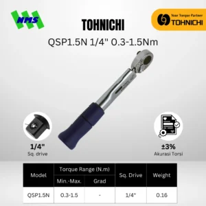 TOHNICHI Torque Wrench QSP1.5N