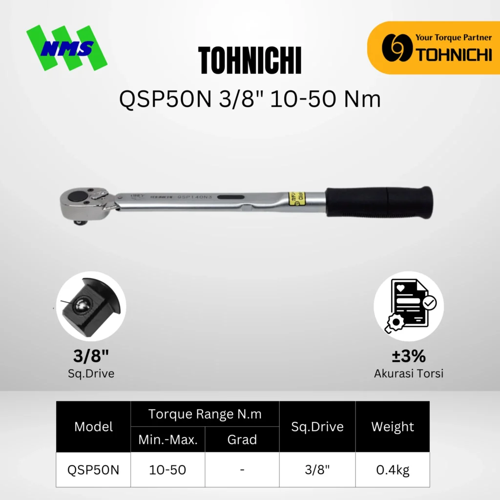TOHNICHI Torque Wrench QSP50N