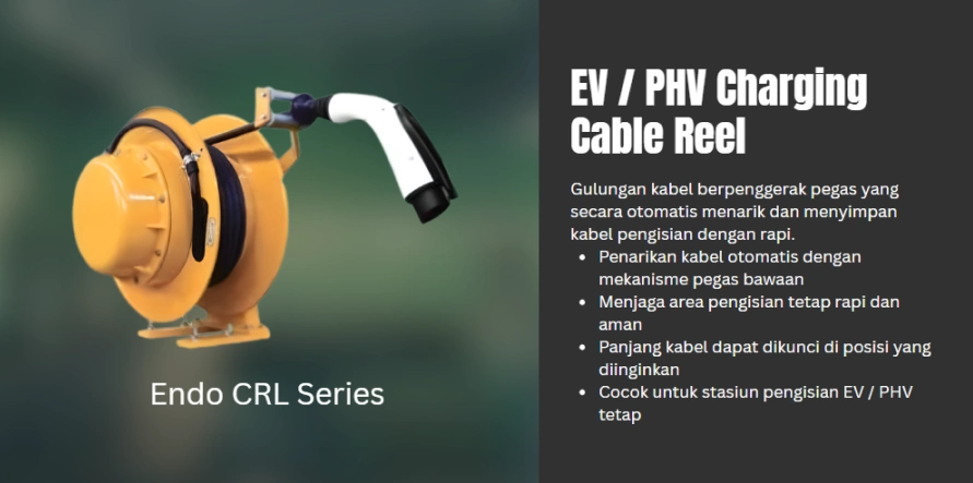 EV PHV Charging Cable Reel