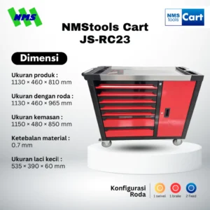 NMStools Cart JM-23 Troli Bengkel (Red Black)
