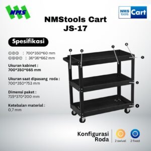 NMStools JS-1701 (BLACK) Troli Bengkel
