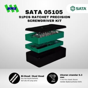SATA 05105 91PCS RATCHET PRECISION SCREWDRIVER KIT