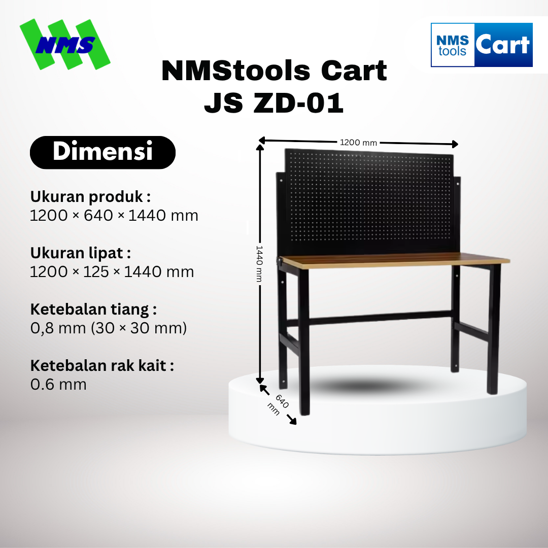 NMStools Cart JS-ZD-01 Troli Bengkel - Gambar 2