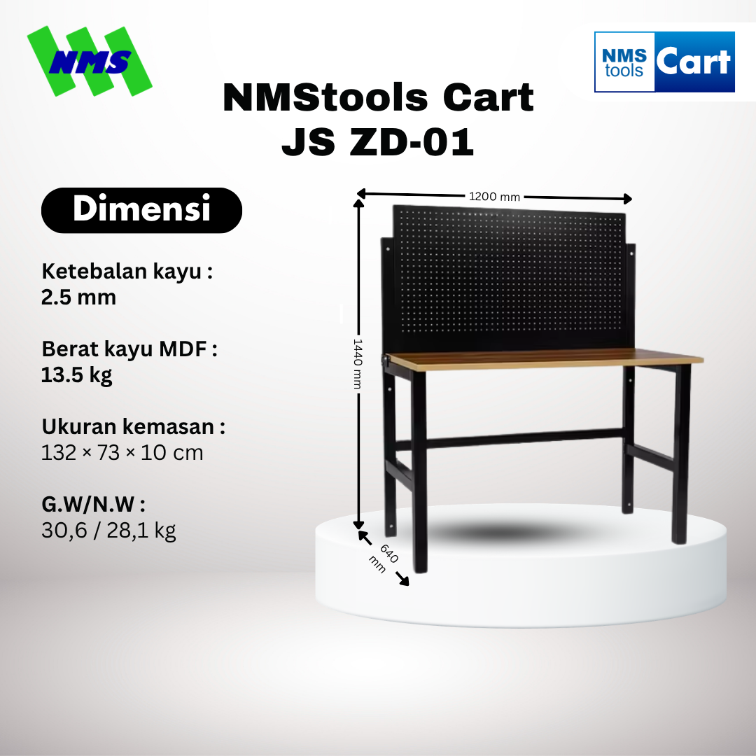 NMStools Cart JS-ZD-01 Troli Bengkel - Gambar 3