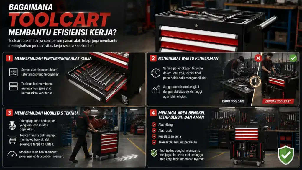 Bagaimana Toolcart Membantu Bengkel Bekerja