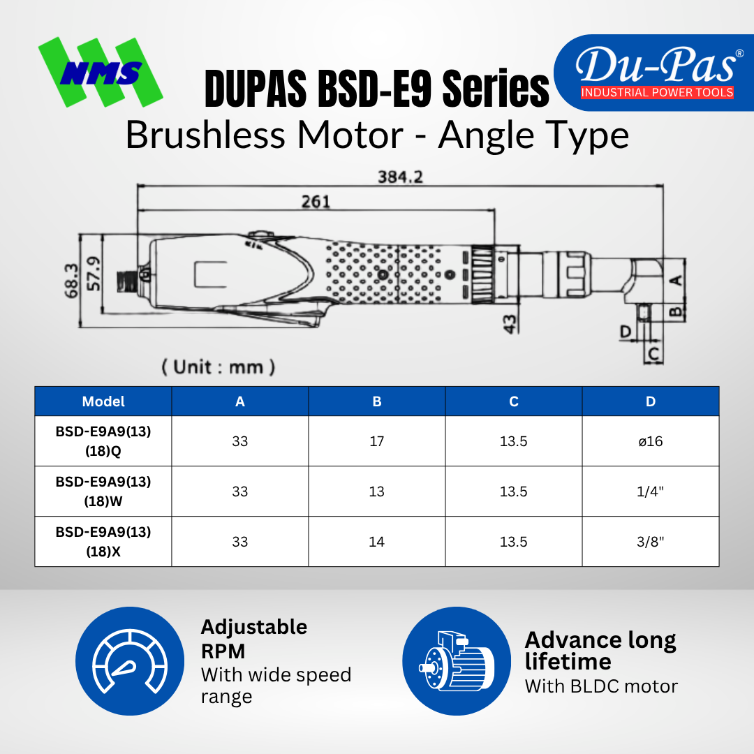 DUPAS BSD-E9 Series - Angle Type - Gambar 3