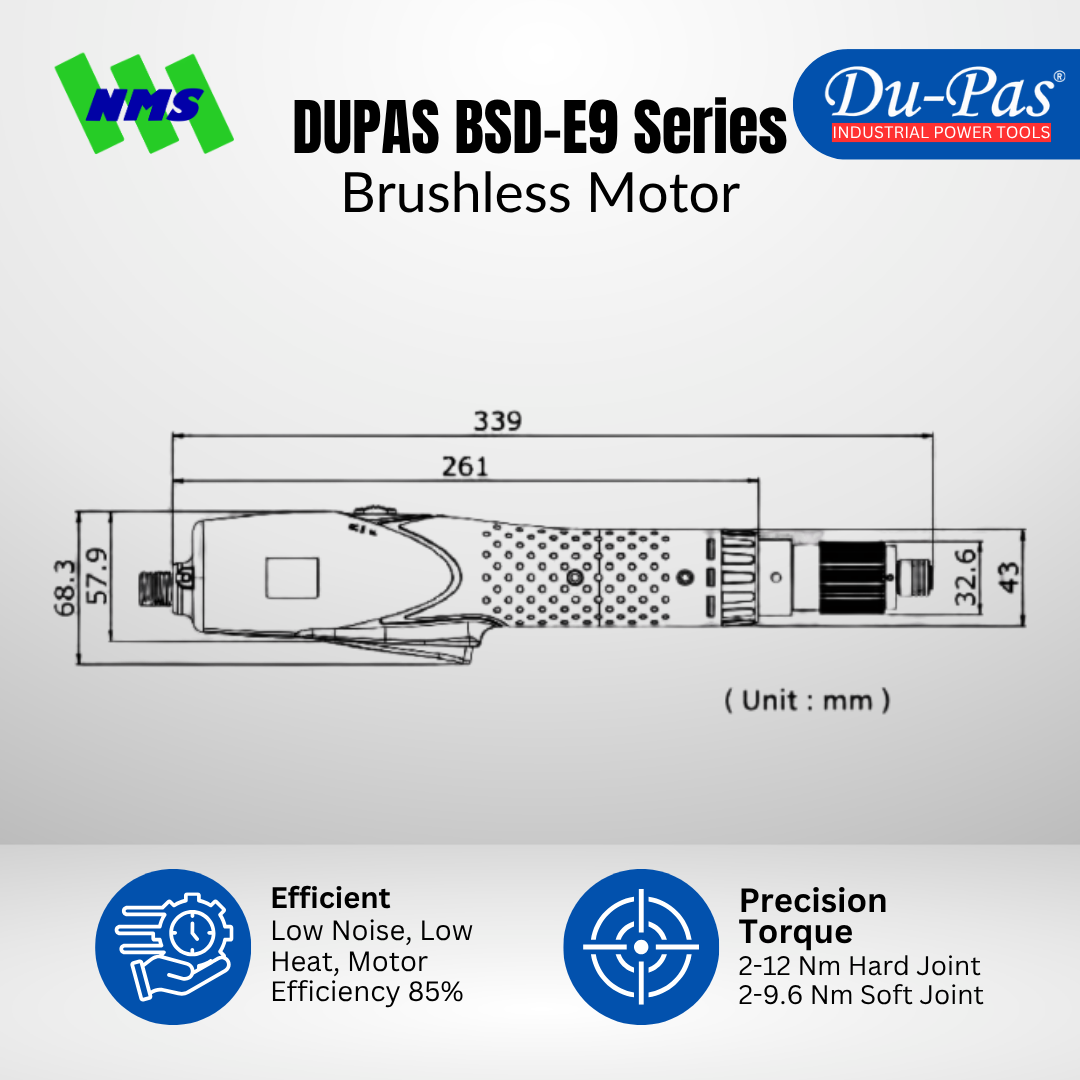 DUPAS BSD-E9 Series Brushless Motor - Gambar 3