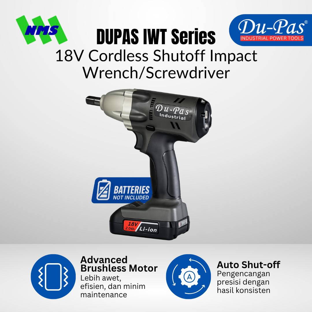 DUPAS IWT Series 18V Cordless Shutoff Impact