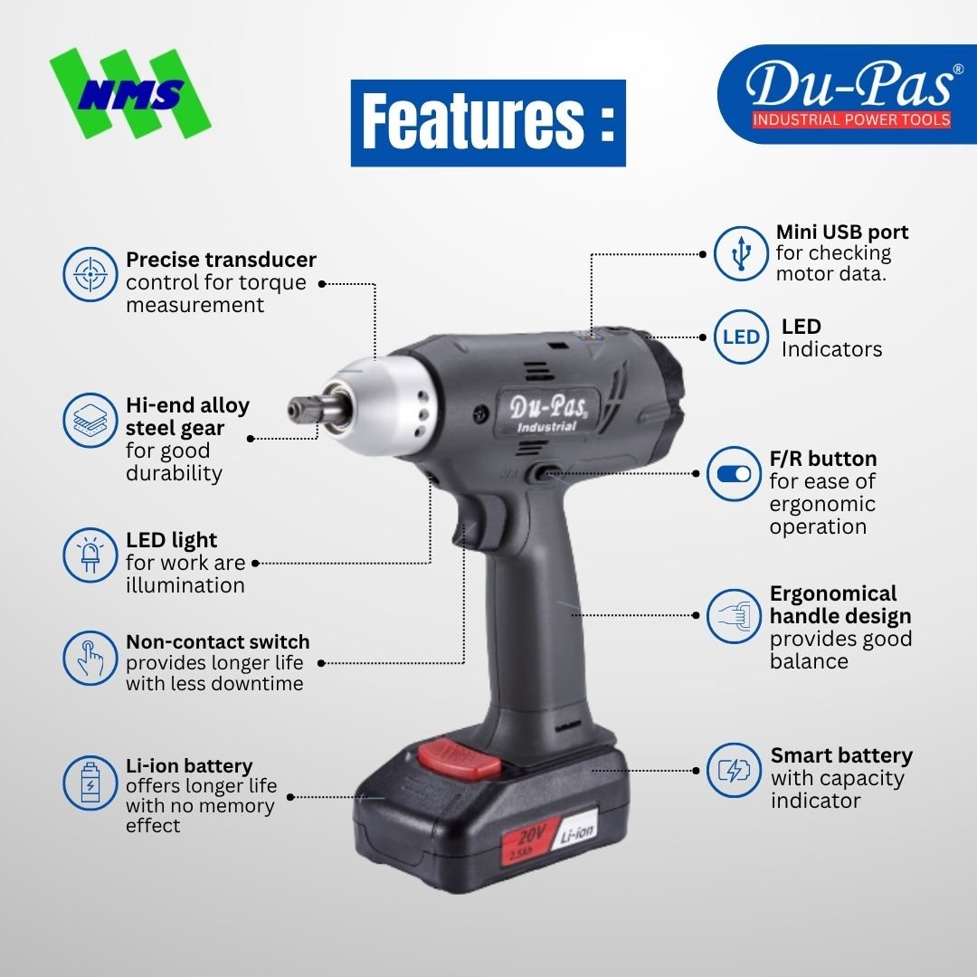 DUPAS NPA Series Pistol Type Cordless Transducerized - Gambar 3