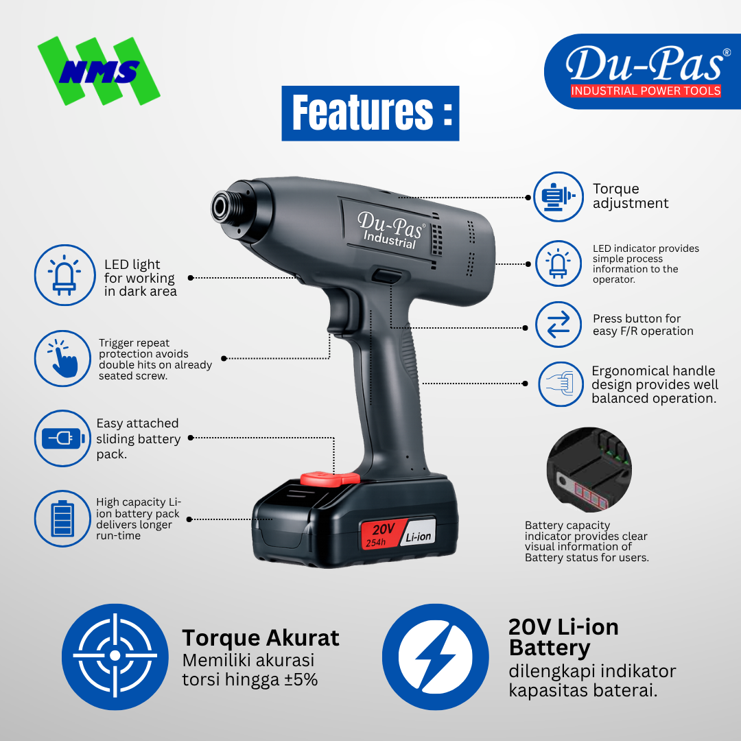DUPAS SCEP Series Shutoff Screwdriver - Gambar 4