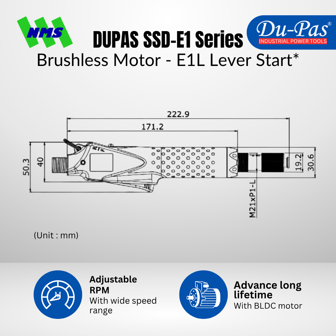 DUPAS SSD-E1 Series Brushless Motor - Gambar 4
