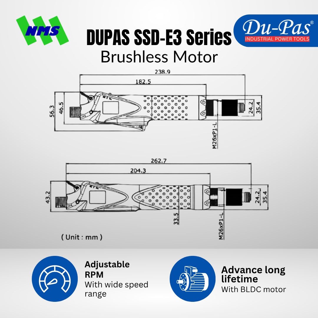 DUPAS SSD-E3 Series Brushless Motor - Gambar 6