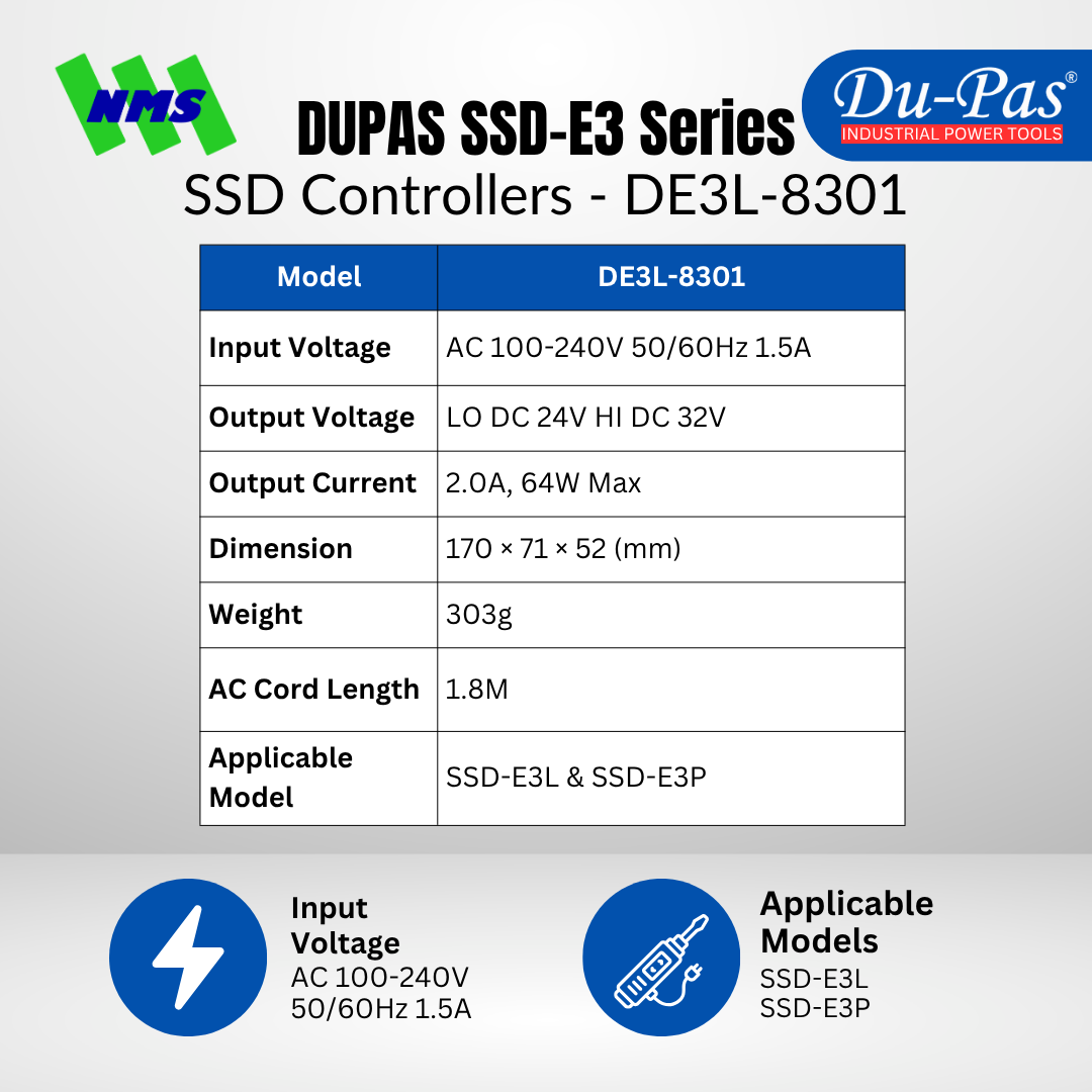 DUPAS SSD-E3 Series Brushless Motor - Gambar 8