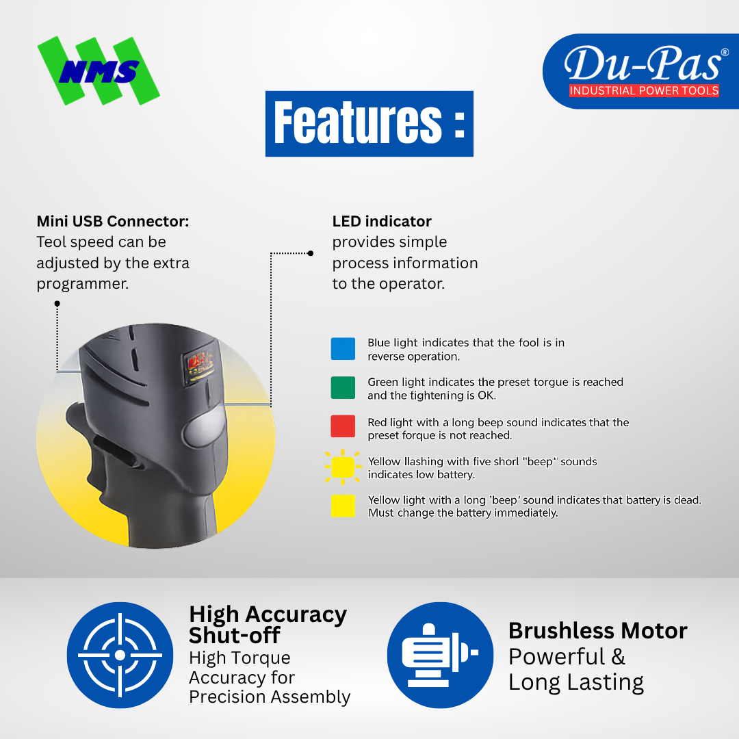 DUPAS WRTBA Series Cordless Shut-off - Gambar 6